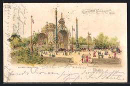 Lithographie Paris, Exposition Universelle De 1900, Entrée Principale  - Tentoonstellingen