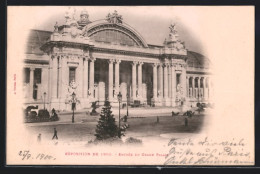 AK Paris, Exposition Universelle De 1900, Entrée Du Grand Palais, Eingang Zum Palast  - Ausstellungen