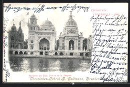 AK Paris, Exposition Universelle De 1900, Pavillons Des Etats Unis Et De La Turquie  - Exhibitions