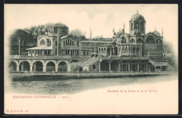 AK Paris, Exposition Universelle De 1900, Pavillon De La Grèce Et De La Serbie  - Exhibitions