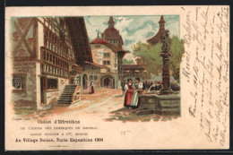 Lithographie Paris, Exposition Universelle De 1900, Chalet D`Effretikon  - Exhibitions