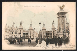 AK Paris, Exposition Universelle De 1900, Avenue Nicolas II  - Tentoonstellingen