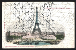 AK Paris, Exposition Universelle De 1900, Panorama Du Champ De Mars, Pris Du Trocadéro  - Tentoonstellingen