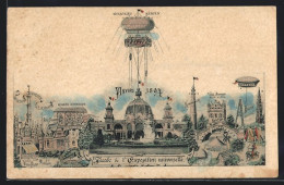 AK Anvers, Facade De L`Exposition Universelle 1894  - Expositions