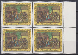 1988 , Mi 1913 ** (1) - 4 Er Block Postfrisch - Ausstellung : Bürgersinn Und Aufbegehren - Biedermeier Und Vormärz In Wi - Unused Stamps
