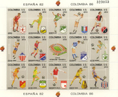 Football / Soccer / Fussball - WM 1986: Columbien  Kbg ** - 1986 – Messico