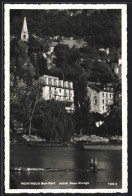 AK Montreux, Bon-Port, Hôtel Beau-Rivage  - Montreux