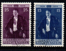 1956 - Liechtenstein 310/11 Principe Francesco Giuseppe II   +++++++++ - Used Stamps