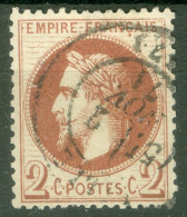 France  Yv  26 Ob Second Choix  - 1863-1870 Napoléon III Lauré