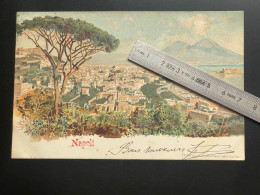 V182A - NAPOLI - Litho Richter - 190(?) - Vignette NAPLES Hotel Royal -  NAPLES - Italie - Napoli (Naples)