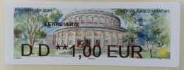 2024 Paris Philex ARMENIA, 1,00 Euro - 2010-... Illustrated Franking Labels