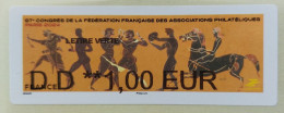 2024 Paris Philex CONGRES FFAP, 1,00 Euro - 2010-... Illustrated Franking Labels