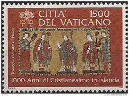 2000 Vatikan Mi. 1337 **MNH  1000 Jahre Christentum Auf Island. - Ungebraucht