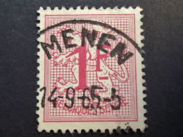 Belgie Belgique - 1951 - OPB/COB N° 859 (  1 Value ) - Cijfer Op Heraldieke Leeuw -  Obl. Menen - 1965 - Gebraucht