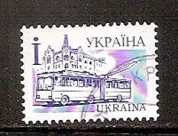 UKRAINE 2000(?)●Mi 156Iv(?)●Gestrichenes Papier●Gummi Matt●Papier Blau Fluoreszierend (mit UV-Lampe Sichtbar)●CTO - Ukraine
