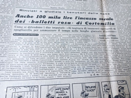 STAMPA SERA 6/5/1964 CORTEMILIA MONTECCHIO VERONA LODI - Altri & Non Classificati