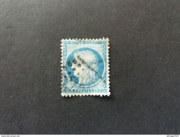 FRANCE FRANCIA 1871 CERES 25 CENT BLUE OBLITERE 2240 MARSEILLE - 1871-1875 Cérès