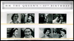 HER MAJESTY THE QUEEN'S 80 Th BIRTHDAY- ANNÉE 2006 - MNH / ** - Unused Stamps
