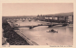 69 - LYON - Perspective Des Ponts Sur Le Rhone - Other & Unclassified