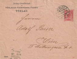 Autriche Entier Postal Privé Vöslau 1908 - Covers