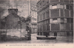 75 - Inondations De PARIS - 1910 - La Rue Massillon - Inondations De 1910