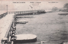 75 - Inondations De PARIS - 1910 - L'estacade - Überschwemmung 1910