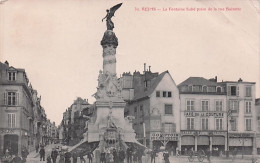 51 - REIMS - La Fontaine Subé Prise De La Rue Buirette - Reims