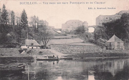 BOUILLON - Vue Prise Des Deux Ponts Levis Et Du Chateau - 1910 - Bouillon
