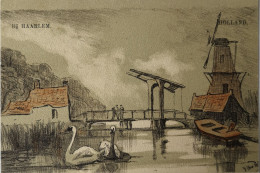 Haarlem // Bij (Molen) Illustrator Gesigneerd Ca 1900 - Haarlem
