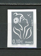 BH-21 Belle Variété Marianne De Lamouche N° 3965a ** Non Dentelé . A Saisir !!! - Unused Stamps