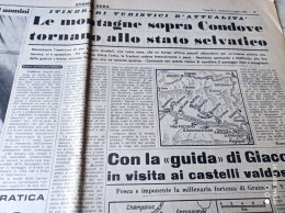 STAMPA SERA 3/7/1964 CONDOVE CASTELLI DELLA VAL D’AOSTA JAZZ DEXTER GORDON LICATA - Other & Unclassified