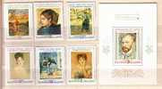 1991 Painting  French Impressionists 6v  S/S MNH   BULGARIA / Bulgarie - Impressionismus