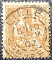 N°117 Mouchon 15c Orange. Cachet De 1902 à Lille - 1900-02 Mouchon