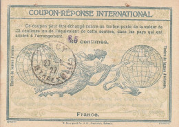 France Coupon - Réponse International Nancy 1922 - 1921-1960: Modern Period