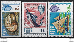 1970 Fiji Royal Visit 3v. MNH SG N. 417/19 - Altri & Non Classificati