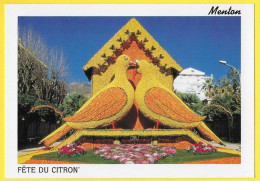 CPM MENTON 67 ème. Fête Citron, Fables De La Fontaine, " Les Deux Pigeons " - Menton