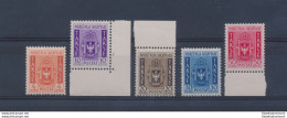 1940 ALBANIA, Occupazione Italiana, Segnatasse, Stemma Albanese N. 1/5, MNH** - Sonstige & Ohne Zuordnung