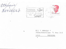 BELGIUM. POSTMARK. POPERINGE. 1987 - Andere & Zonder Classificatie