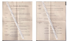 Combattants MOUSTIER S/S 1929 - Historical Documents