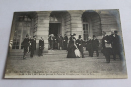 Les Journéds Italiennes 1903 Mr LOUBET S M LA REINE  S M LE ROI ET Mme LOUBET Quittent Le Palais De Versailles - Sonstige & Ohne Zuordnung