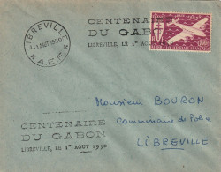 AEF Gabon Lettre Libreville 1950 - Covers & Documents