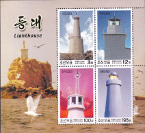 KOREA (NORTH) 2004 LIGHTHOUSE SHEET OF 4** - Leuchttürme