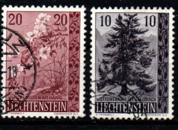 1957 - Liechtenstein 319/20 Alberi E Arbusti   +++++++++ - Usati