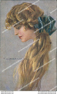 Ca469 Cartolina Art Deco Donnina Lady Donna Cupido Illustratore Artist Corbella - Sonstige & Ohne Zuordnung