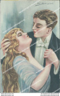 Ca463 Cartolina Art Deco Donnina Lady  Cupido Innamorati Illustratore  Spotti - Autres & Non Classés