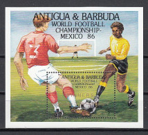 Football / Soccer / Fussball - WM 1986:  Antigua & Barbuda  Bl **, M.Aufdr. - 1986 – Mexique