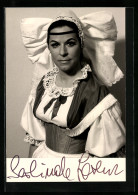 AK Opernsängerin Gerlinde Lorenz Im Kostüm, Mit Original Autograph  - Opera