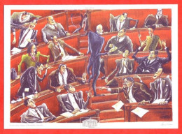 CP IMAGE D'EPINAL Députés à L'Assemblée Nationale Paris Illustrateur Carte Vierge TBE - Autres & Non Classés