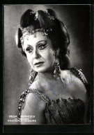 AK Opernsängerin Helga Dernesch Mit Original Autograph  - Opéra