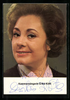 AK Opernsängerin Erika Köth, Mit Original Autograph  - Oper